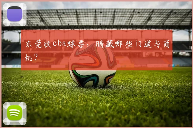 东莞收cba球票，暗藏哪些门道与商机？